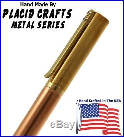 Placid Crafts Handmade Raw Series Brass & Copper Fountain Pen / #354