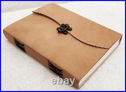 Plain with center lock diary 6 x 8 Inch Leather diary Leather notebook Lot of 6