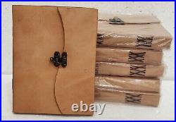 Plain with center lock diary 6 x 8 Inch Leather diary leather notebook Lot of 6