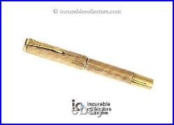 RARE MONTBLANC N 2 YELLOW AND ROSE 18 K R GOLD FOUNTAIN PEN 1920 s