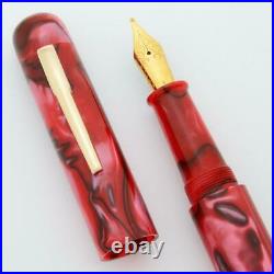 Ranga 4C Acrylic Fountain Pen Red Pearl, Hand Made, JoWo #6 Nib C/C (New)