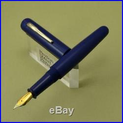 Ranga 4C Premium Ebonite Fountain Pen Blue, Hand Made, JoWo #6 Nib C/C (New)