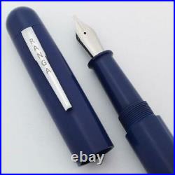 Ranga 4C Premium Ebonite Fountain Pen Blue, Hand Made, JoWo #6 Nib C/C (New)