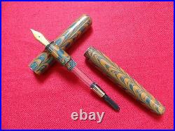 Ranga Ebonite Fountain Pen-giant Ripple Model 5-german Jowo Nib&conv-13 Colours