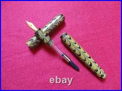 Ranga Ebonite Fountain Pen-giant Ripple Model 5-german Jowo Nib&conv-13 Colours