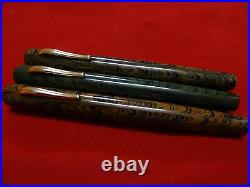 Ranga Ebonite Fountain Pen-large Ripple Model 4- German Schmidt Nib & Converter