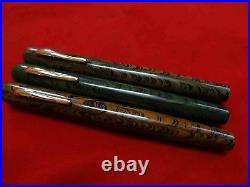 Ranga Ebonite Fountain Pen-large Ripple Model 4- German Schmidt Nib & Converter