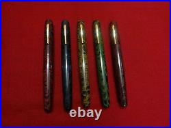 Ranga Ebonite Fountain Pen-spl Ripple Model4c-german Schmidt Screw Nib&converter