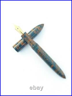 Ranga Handmade Ebonite Fountain Pen -model 8b- Clipless-german Nib &converter