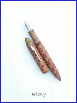 Ranga Handmade Ebonite Fountain Pen -model 8b-matte Finish-german Nib &converter
