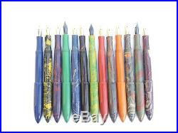 Ranga Handmade Premium Ebonite Cliples Fountain Pen-model 8b-14 Color-german Nib