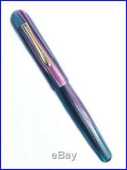 Ranga Handmade Splendour Round-acrylic Stripes-fountain Pen-german Nib&converter