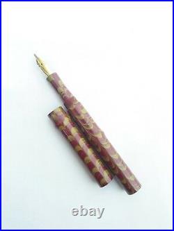 Ranga Regular Sugarcane Handmade Ebonite Fountain Pen -german Nib &converter