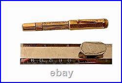 Rare Montblanc N 1 Gold Overlay Octagonal Fountain Pen 1920