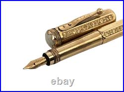 Rare Montblanc N 1 Gold Overlay Octagonal Fountain Pen 1920