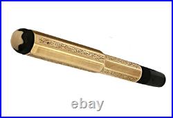 Rare Montblanc N 2 585 Gold Octagonal Fountain Pen Germany 1930 Sarastro Medicis
