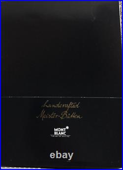 Rare NIB Montblanc Handcrafted Meisterbutten Fine Paper + Envelope Fountain Pens