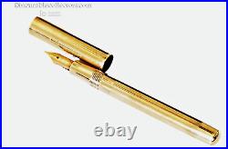 Rare Tiffany 750 Solid Gold Fountain Pen W. S. Hicks & Sons Gold Nib 1910
