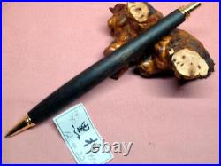 Rare black persimmon wooden shaft handmade wooden mechanical pencil #bc5cb5
