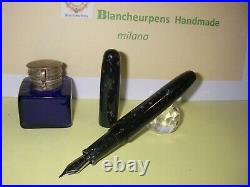 Stilografica BlancheurPens ogivale handmade Black Ice fountain pen
