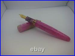 Stilografica Blancheurpens Lady Pink Pocket Celluloid handmade fountain pen