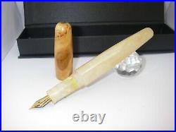Stilografica Blancheurpens Opal Ivory Celluloid handmade fountain pen