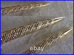 TERRIFIC SOLID GOLD pattern WATERMAN C/F CF By FRED jeweler hand made ball pen