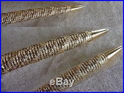 TERRIFIC SOLID GOLD pattern WATERMAN C/F CF By FRED jeweler hand made ball pen