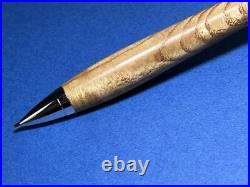 Tamo Moku mechanical pencil 0.5 wooden shaft pen Kato metal handmade #f60eed