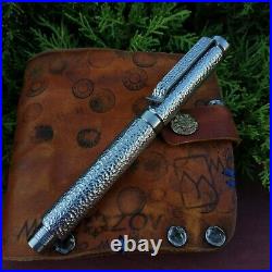 Titanium pen Akinak, fountain completely handmade survival tool. Cartridge Parker