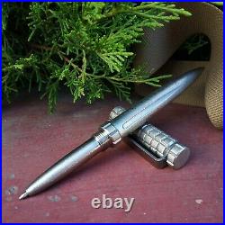 Titanium tactical pen. EDC gear, kubotan handmade from Russia. Fountain pen