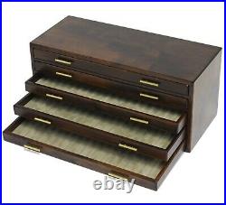 Toyooka Craft Kingdom Note Bespoke Wooden Fountain Pen Box 5 Drawers For Storage