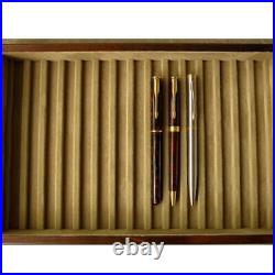 Toyooka Craft SC111 Pen Tray 15 fountain pens Alder wood with Cover Lid