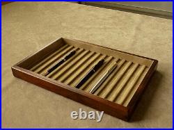 Toyooka Craft Wooden Pen Tray for Fountain Pen Stackable 15 pcs 30 x 20 x 2.9cm
