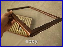 Toyooka Craft Wooden Pen tray (With cover) sc111 Tray of 15 fountain pens