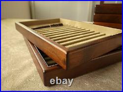 Toyooka Craft Wooden Pen tray (With cover) sc111 Tray of 15 fountain pens