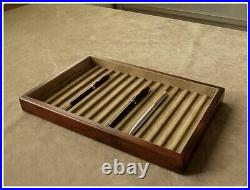 Toyooka Craft Wooden Pen tray Without lid sc109 Tray of 15 fountain pens 3 set