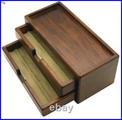 Toyooka Craft Wooden fountain pen box 2 drawers Kingdom Note for 8 bespoke YI07