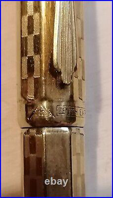 Vintage 1930's set Zenith Extra Fountain Pen + Pencil Montegrappa both Gold 750