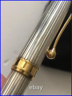 Vintage AURORA Silver & Gold Details Fountain Pen FOR PARTS REPAIR