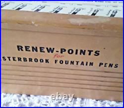 Vintage Esterbrook Fountain Pen Wooden Display Case Collectors! 11 X 12 X 7
