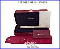 Vintage New Cartier Louis Cartier 750 18 K Gold Sapphire Le Fountain Pen