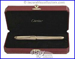 Vintage New Cartier Louis Cartier 750 18 K Gold Sapphire Le Fountain Pen