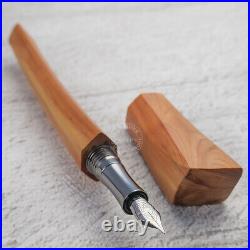 Wancher Hand Made Wooden Oak Fountain Pen Nib/F 155mm Square
