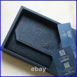 Wancher Japan Genuine Leather Handmade Fountain Pen Case 12 Pens Black New