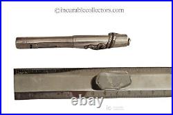 Waterman Ideal Sterling silver snake clip lever filler Fountain Pen 1920