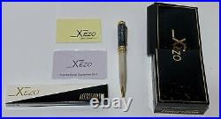 Xezo Maestro Handmade Mother of Pearl Sea Shell Fine Fountain Pen 18K Gold